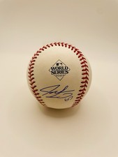 Jake Latz SIGNED 2023 World Series Baseball Texas Rangers Autographed