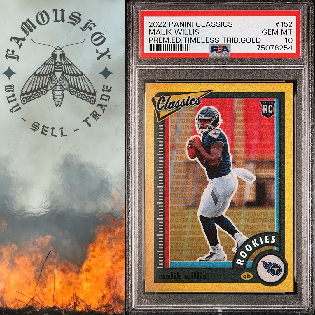 Malik Willis Panini Classics #152 Timeless Tributes Gold