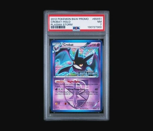 2012 Pokemon Black & White Promo Plasma Storm Crobat-Holo #BW51 PSA 7