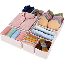 Criusia 8 Pack Underwear Drawer Organizer, Drawer Organizer Clothes, Foldable...