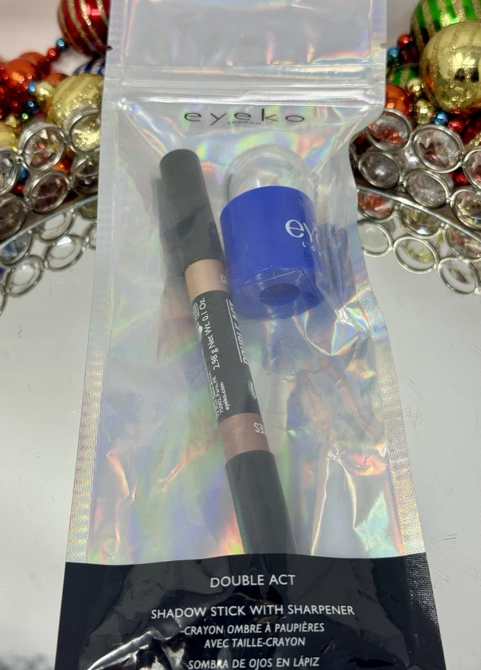 Eyeko Double Act Shadow Stick w/Sharpener Cookies & Cream 2.98g/0.1oz NEW - Image 2 of 4