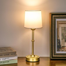 Gold LED Cordless Table Lamp Rechargeable-6000mAh Battery Operated Table Ligh...