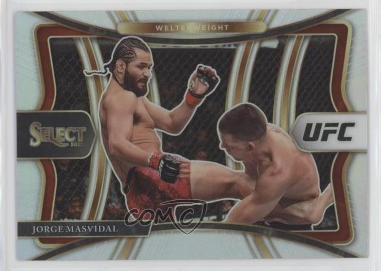 2021 Panini Select UFC Premier Level Silver Prizm Jorge Masvidal #142 1b8