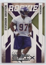 2010 Panini Epix Rookie Everson Griffen #134 0g03