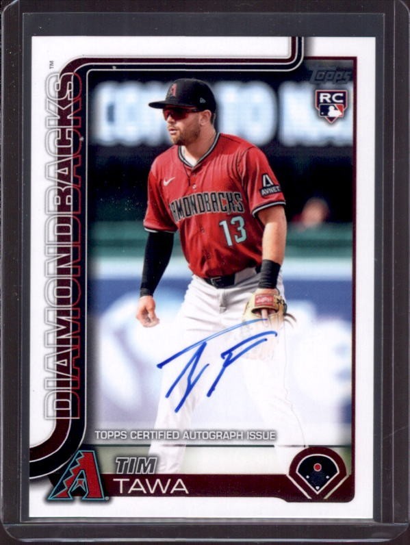 TIM TAWA 2025 Topps Update #US236 Real One Rookie RC Autograph Auto