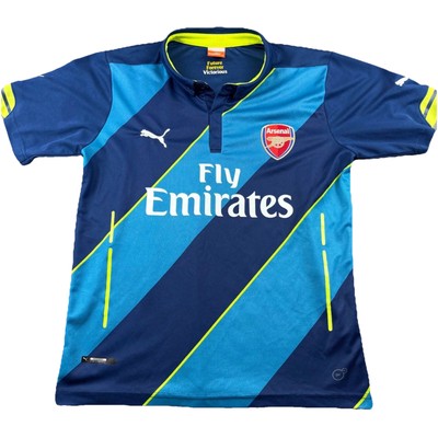 Puma Shirt Men's S Blue Logo #21 Benavides Fly Emirates Arsenal Football Team
