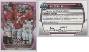 2022 Bowman U Chrome Pink Wave Refractor /125 CJ Stroud #100