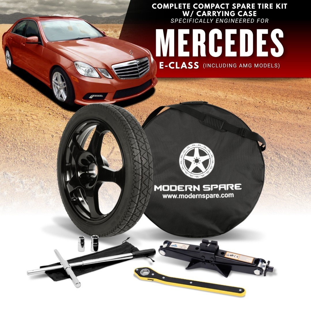 Spare Tire Kit Options - Fits 2009-2016 Mercedes E-Class Including