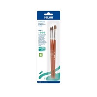 Flache Pinsel 3Er Set Milan® Serie 121 Nr. 6, 8, 10 - Malen, KüNstlerbedarf