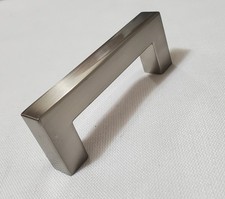 Brainerd Square 3in , 76mm Center to Center Satin Nickel Rectangular Handle Pull