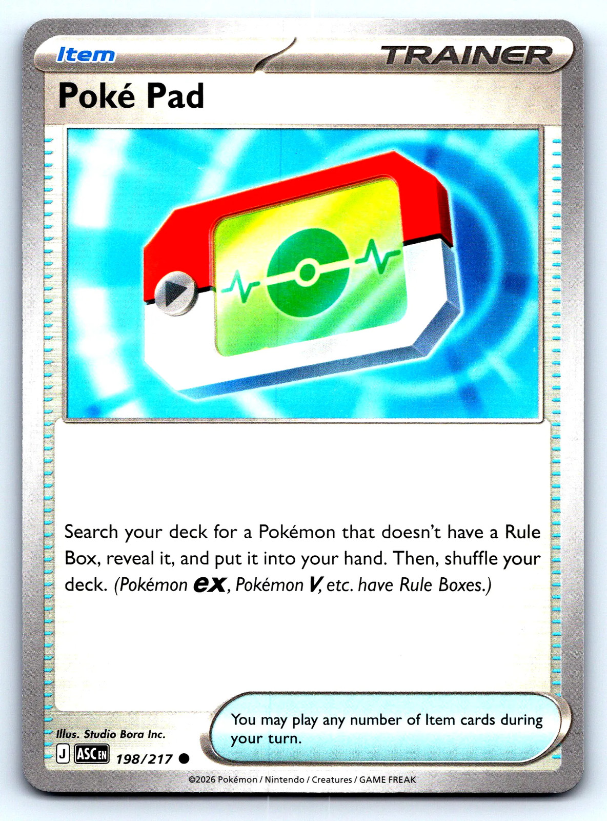 Poké Pad Ascended Heroes #198 Common NM Pokemon Card