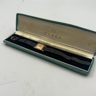 Omega Ladymatic orologio automatico donna tono oro con scatola ricambi/riparazioni