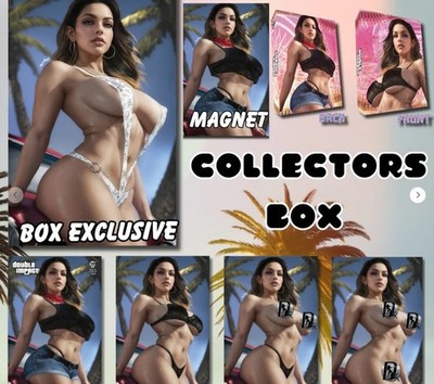 Double Impact #2 Shikarii Cali Girl 4 Cover Collectors Box Set Black Ops LTD 150