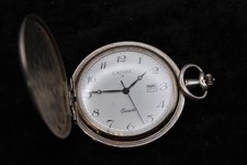 Vintage Herren Taschenuhr Quarz Cathay mit dem Datumsanzeige