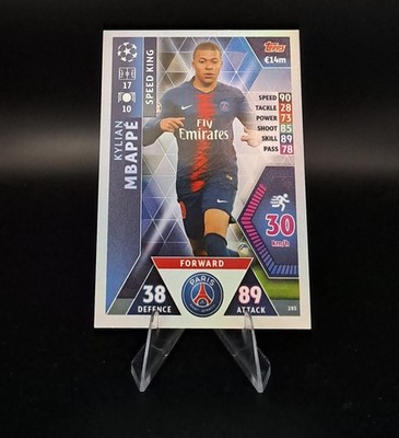 Topps Match Attax Champions League 2018-19 Kylian Mbappe Speed King Holo