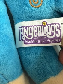 Fingerlings 9" Plush Monkey Animal Posable Arms & Legs Toy  Blue