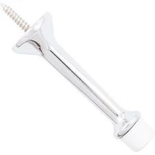 Heavy-Duty Solid Door Stop, 3 Inches, Polished Chrome by Stone Harbor Hardware