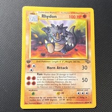 Pokémon Rhydon Jungle Uncommon Regular English 45/64 1999 1st Edition Card on eBay