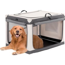 Hundebox, faltbar, große Hunde, Aluminium, Reise, Transport, Grau, 61x59x91 cm Hundebox, faltbar, große Hunde, Aluminium, Reise, Transport, Grau, 61x59x91 cm