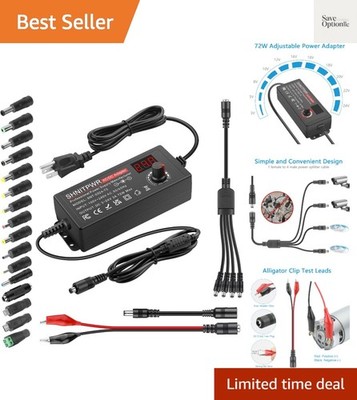 Universal Power Supply Adjustable 3.5V~24V 3A 72W Variable 3.5V 5V 9V 12V 18V...
