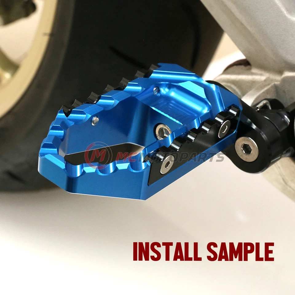 For DUCATI Hyperstrada 939 2016 1inch Front Lowering Wide Rider Foot Pegs — 第 3/4 张图片