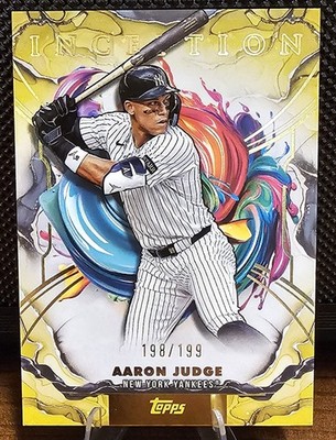 2025 Topps Inception  #51 Aaron Judge /199 Yellow New York Yankees