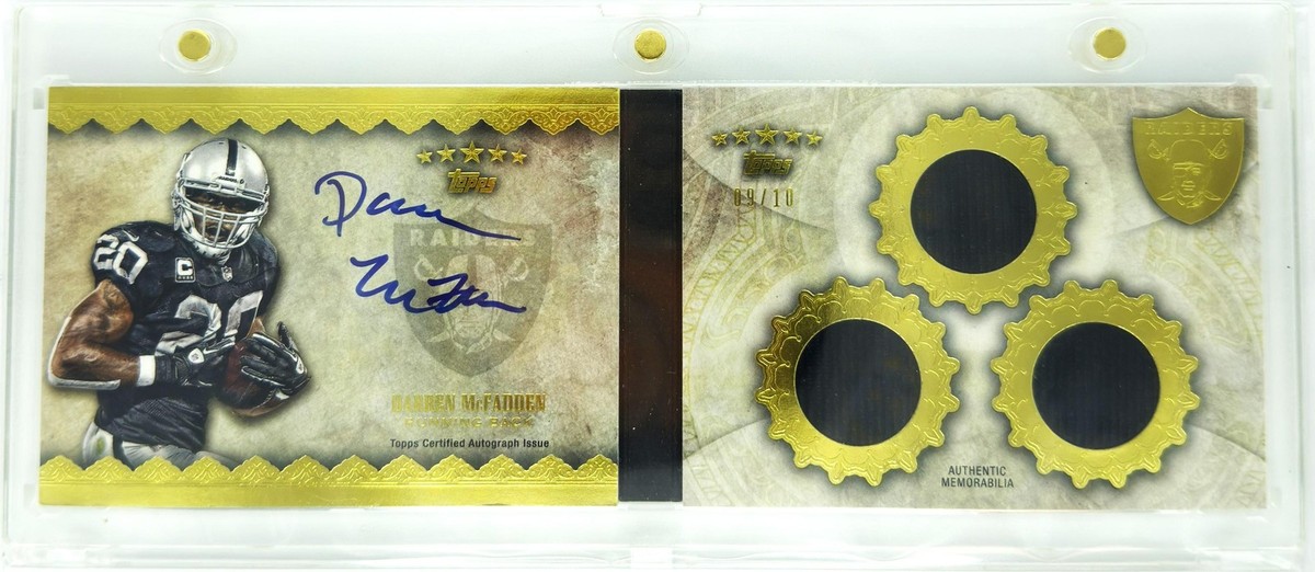2012 Five Star #FSSBDMC Darren McFadden 9/10 Auto Triple Patch