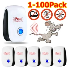Lot Ultrasonic Pest Reject Home Control Electronic Repellent Rat Mice Repeller