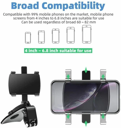 360° DE Handy Smartphone Halter Handyhalterung Auto Armaturenbrett Universal KFZ - Bild 8 von 19