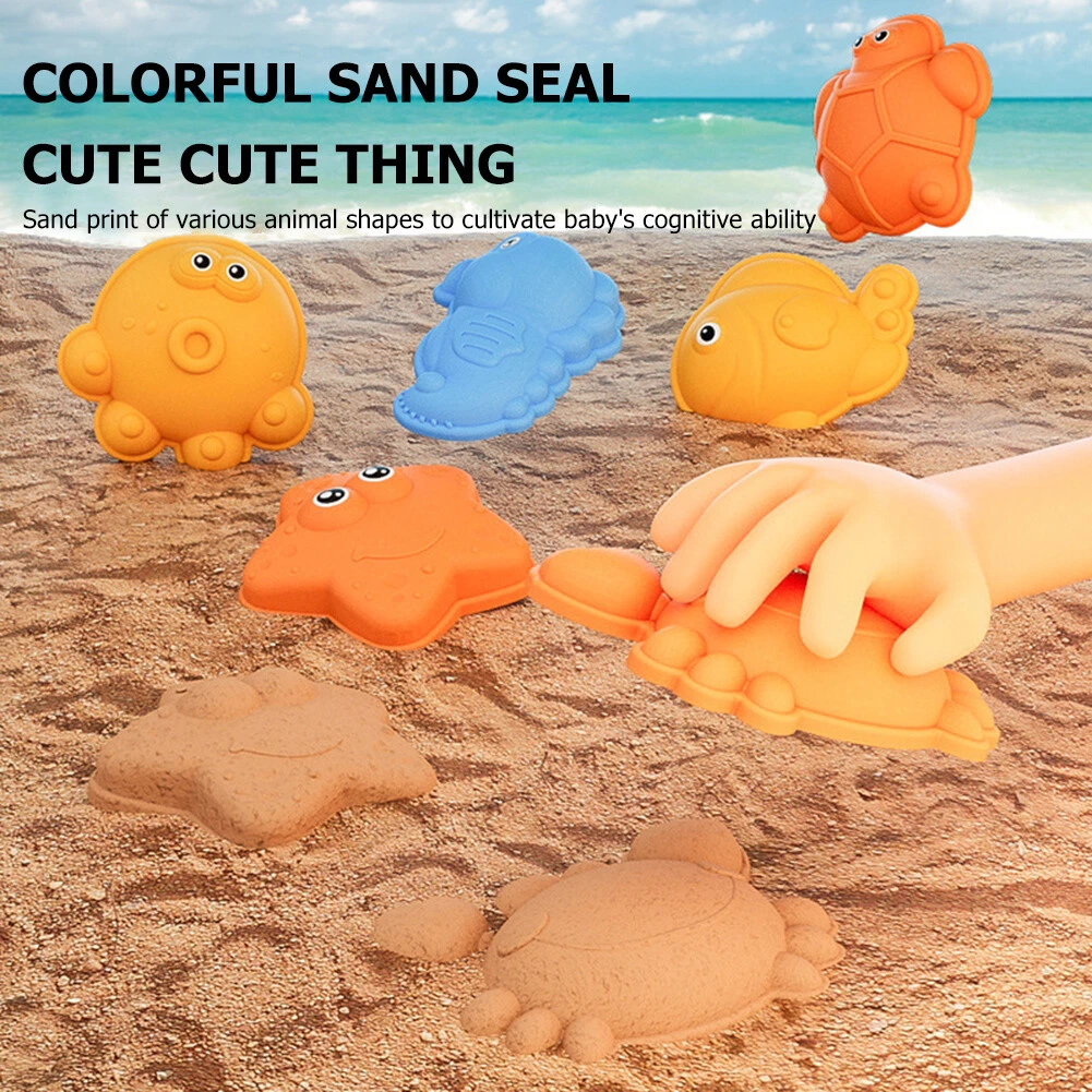 14pcs Beach Bucket Toys Kit Kids Summer Digging Sand Tool with