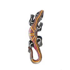Davartis - Mittlerer Deko Gecko - Gelb/Rot - ausgefallen