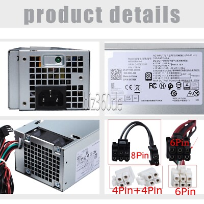 für Dell 8940 7080MT 7060 5060 G5-5090 Power Supply 500W 5K7J8 D500EPM-00