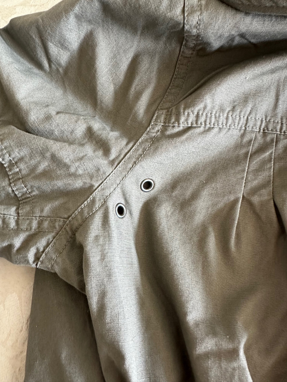 H&M Women’s Full Zip Olive Army Jacket  - Size 10 thumbnail 3