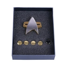 Voyager Communicator Rank Pips Pin The Next Generation Brooches Badge Set Gift