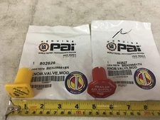 MV3 Yellow & Red Valve Parking Brake Knob. Ref. # Bendix 298818 298817