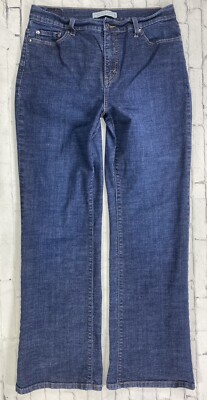Levi s 515 Boot Cut Perfectly Slimming Stretch Blue Jeans Women s 14 M 32X30 EUC