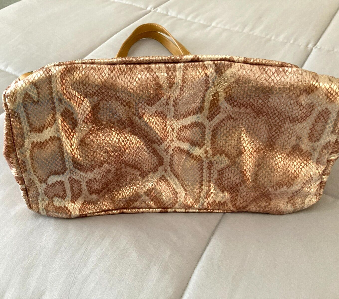 Sam Edelman Python Print Cloth Expanding Zip Tote - image 2