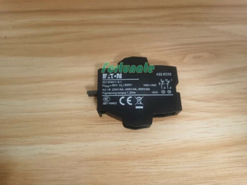 1PC FOR EATON MOELLER Pushbutton Switch Auxiliary Contact A22-EC02