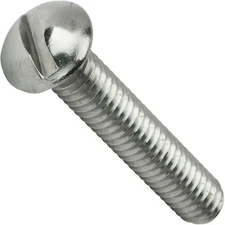 6-32 x 1-1/2" Slotted Round Head Machine Screws Stainless Steel 18-8 Qty 50
