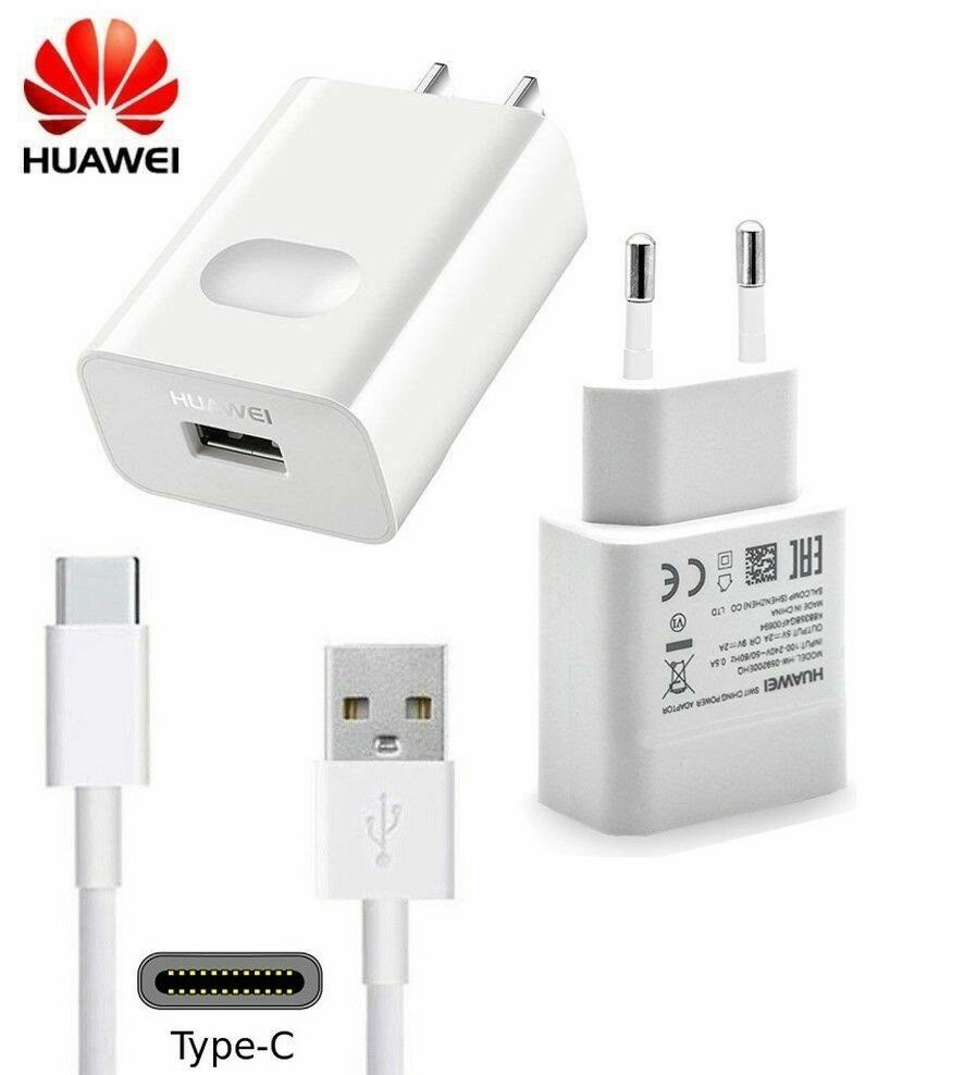 Original Huawei 2A Fast Wall Charger USB-C Cable For P9 P10+ Honor 10 P20  Lite