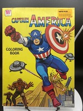 Vintage 1966 Whitman Marvel Comics Captain America Coloring Book