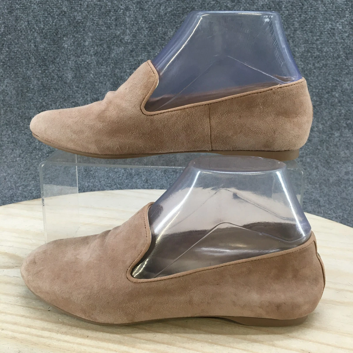 Birdies Shoes Womens 6 Slip On Loafers Tan Suede Comfort Pointed Toe Flats