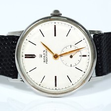 Scarce 1940's Rolex Precision 4051 Manual Wind 34mm Men's Watch, Excellent Cond