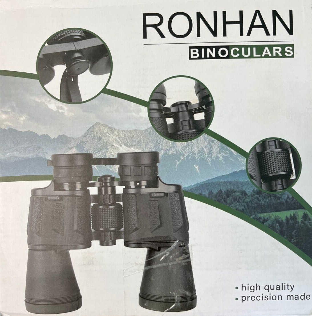RONHAN High Power Professional Military Binoculars 20x50 56m/1000m