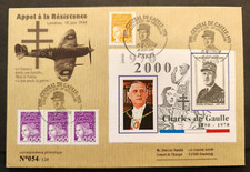 APPEL A LA RESISTANCE série limitée n°54 Oblit PARIS 2000 Enveloppe 1ER JOUR fdc