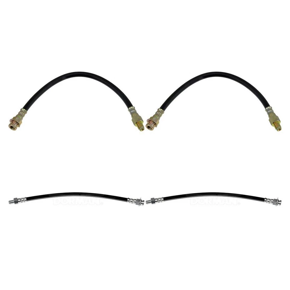 Línea de freno de manguera hidráulica de freno delantero trasero Dorman 4 piezas para Dodge 880 1963-1965 Foto 2 de 4