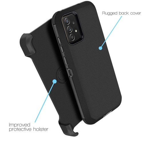 For Samsung Galaxy A53 5G Holster Shockproof Belt Clip Built Screen Phone Case - 第 14/19 張圖片