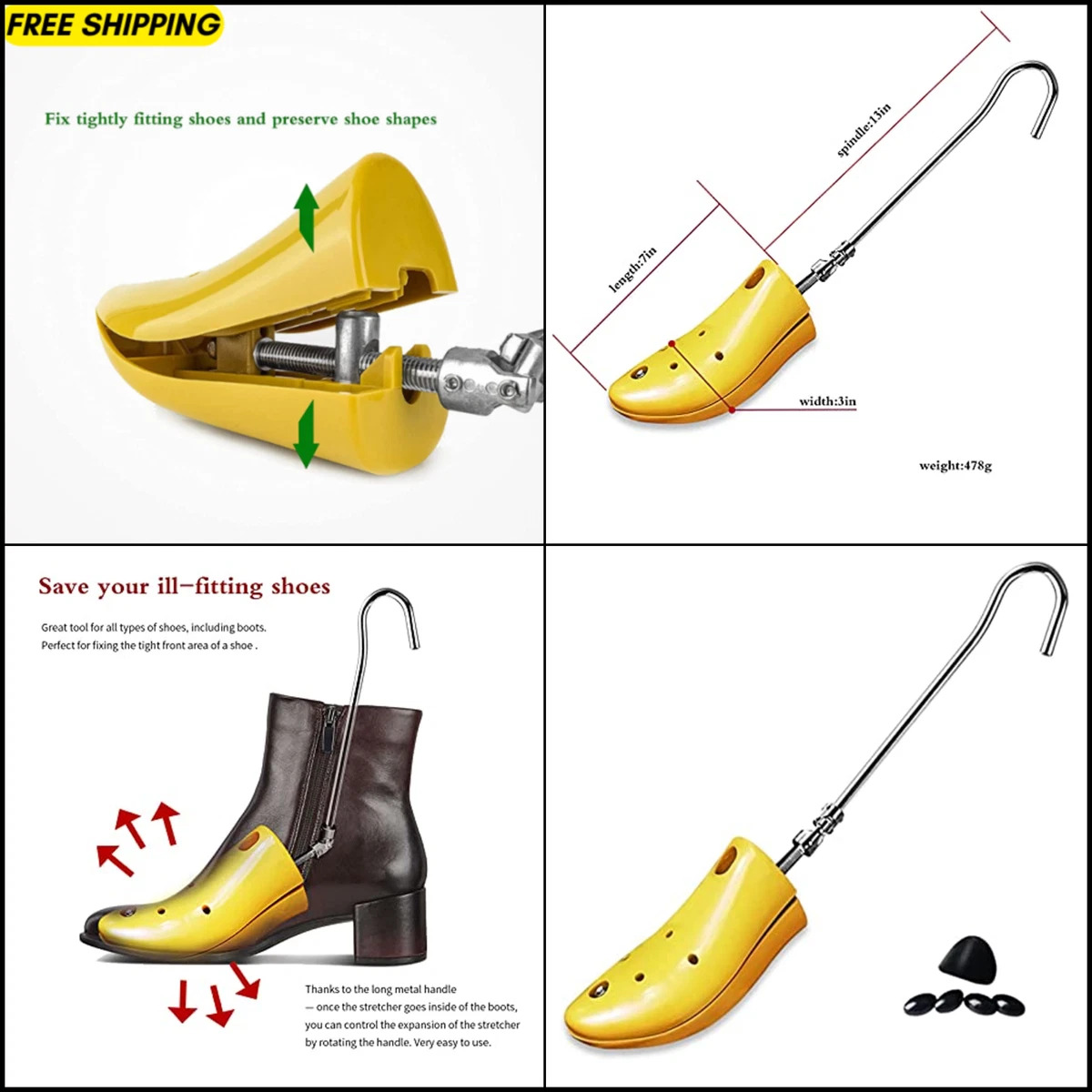 Walking sales boot stretcher