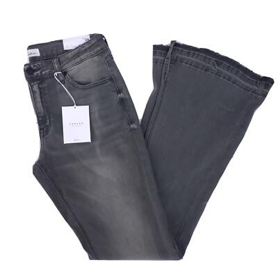 KanCan Flared Wide Leg Gray Jeans Size 11/29 inseam 34 