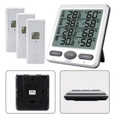 Wireless Electronic Thermometer Indoor Outdoor Hygrometer Weather Station Durabl